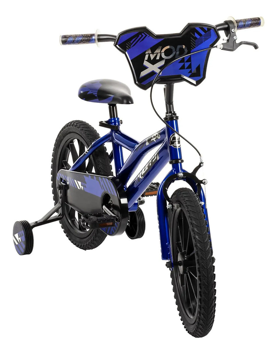 Bicicleta Infantil Huffy MOD X Rodada 16 – Azul con Llantas de Entrenamiento