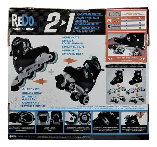 ReDo Patines Ajustables (talla 23.5 a 25.5 cm)