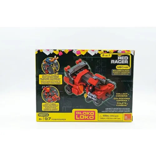 Bloko Loko Loko Racer - Set de Bloques de Construcción Vehículo de Carreras