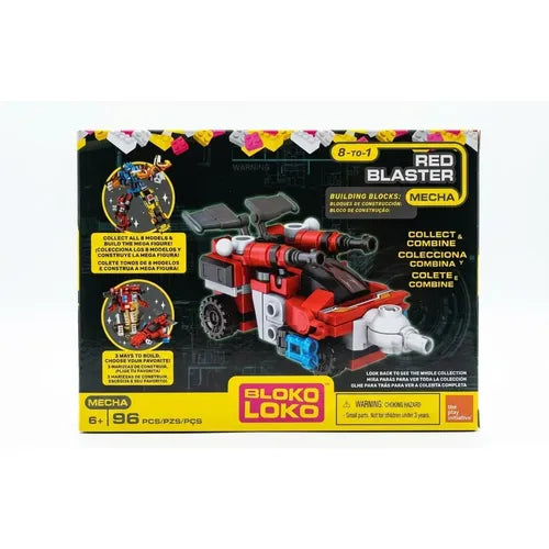 Bloko Loko Robot de Fuerza Fuego Rojo - Bloques de Construcción