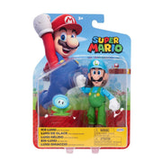 Super Mario - Figura Articulada Luigi de Hielo con Flor de Hielo 10 cm (4 pulgadas)