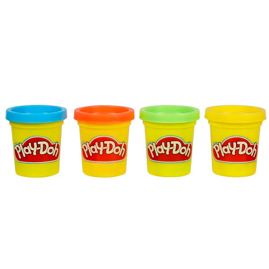 Play-Doh Mini Pack — 4 Latas de Masa de 56 g (Colores Primarios)
