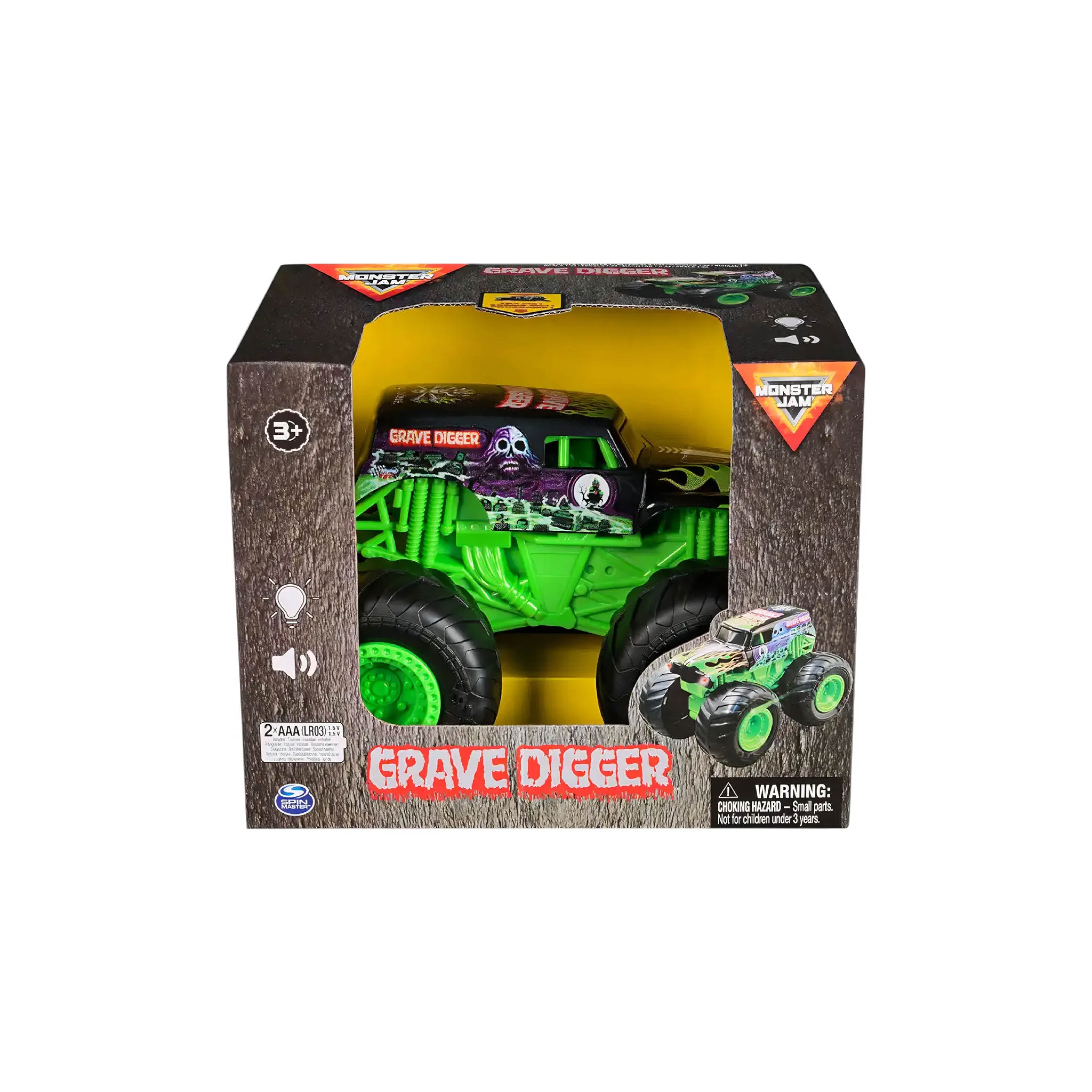 MONSTER JAM VEHICULO CON LUCES Y SONIDO 1:24 SURTIDO