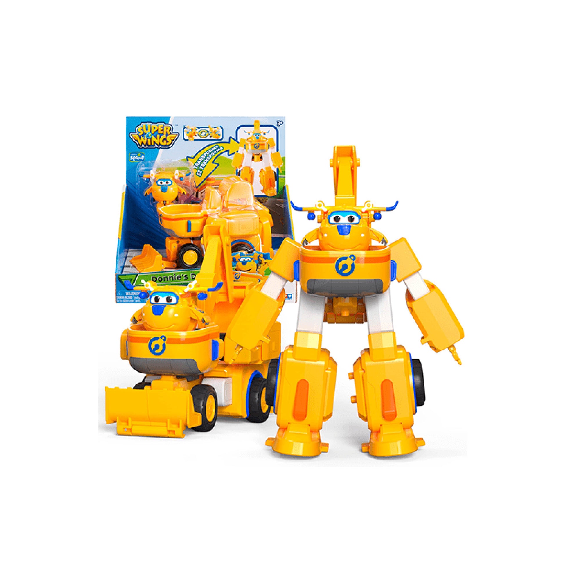 SUPER WINGS DONNIE VEHICULO DE CONSTRUCCION TRANSFORMABLE - Imagen 5
