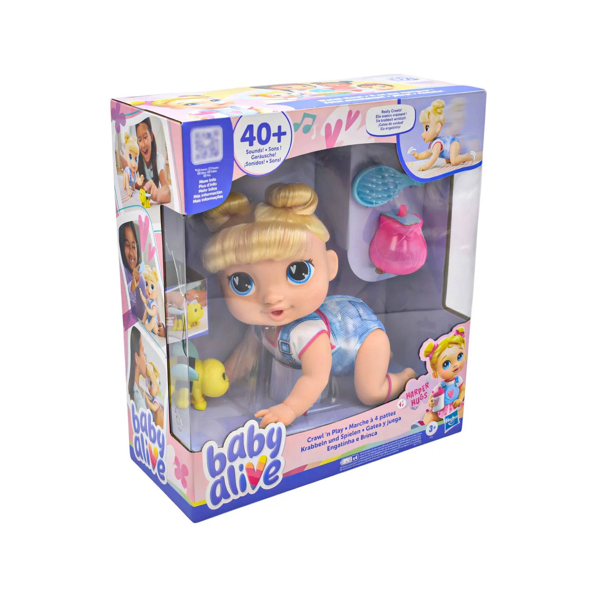 BABY ALIVE GATEA Y JUEGA