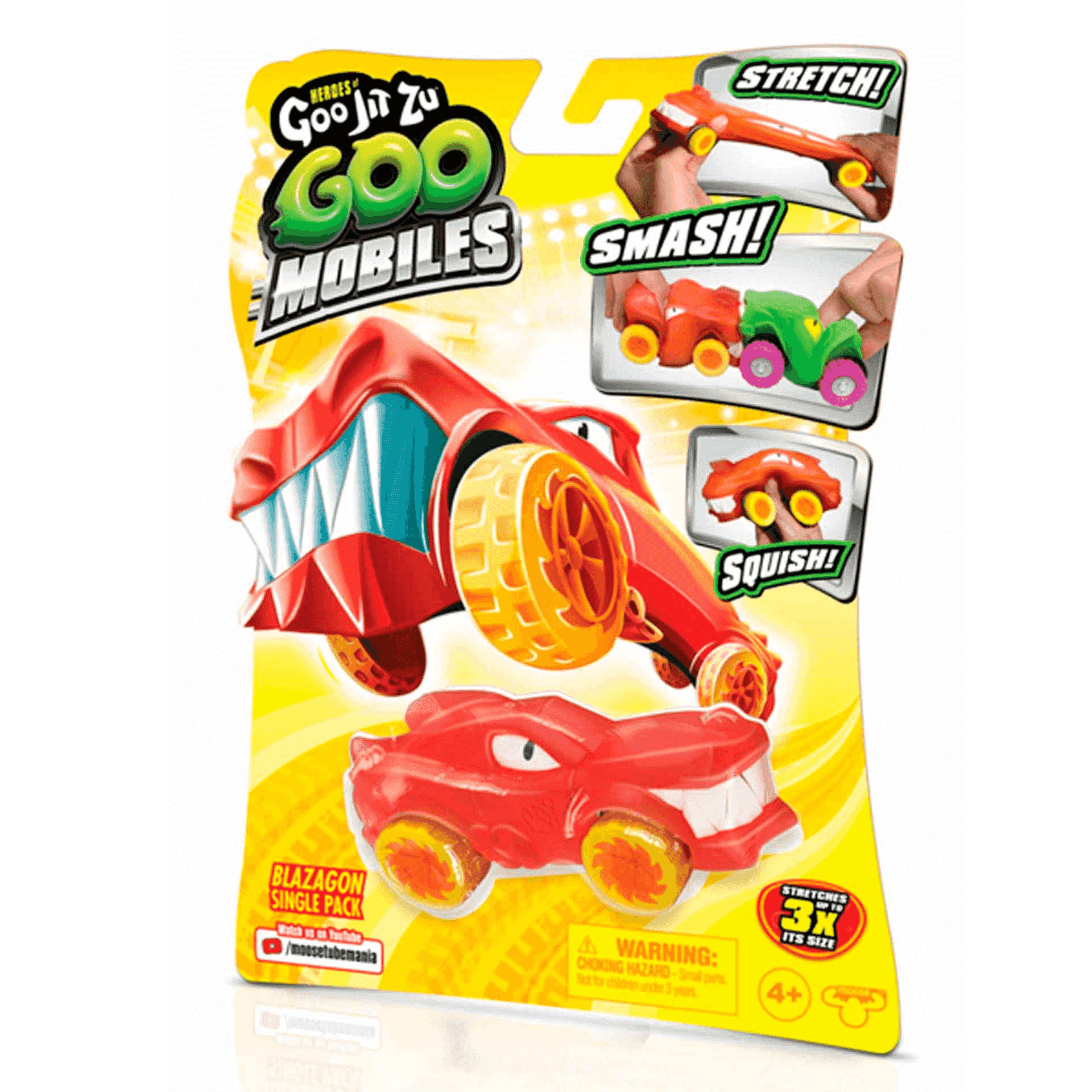 Heroes of Goo Jit Zu Goo Mobiles – vehículo elástico que se estira | 4+ años