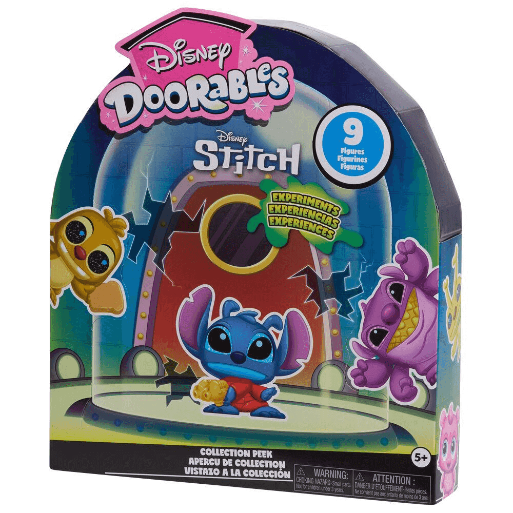Disney Doorables Stitch Experimentos - Collection Peek (9 figuras sorpresa)