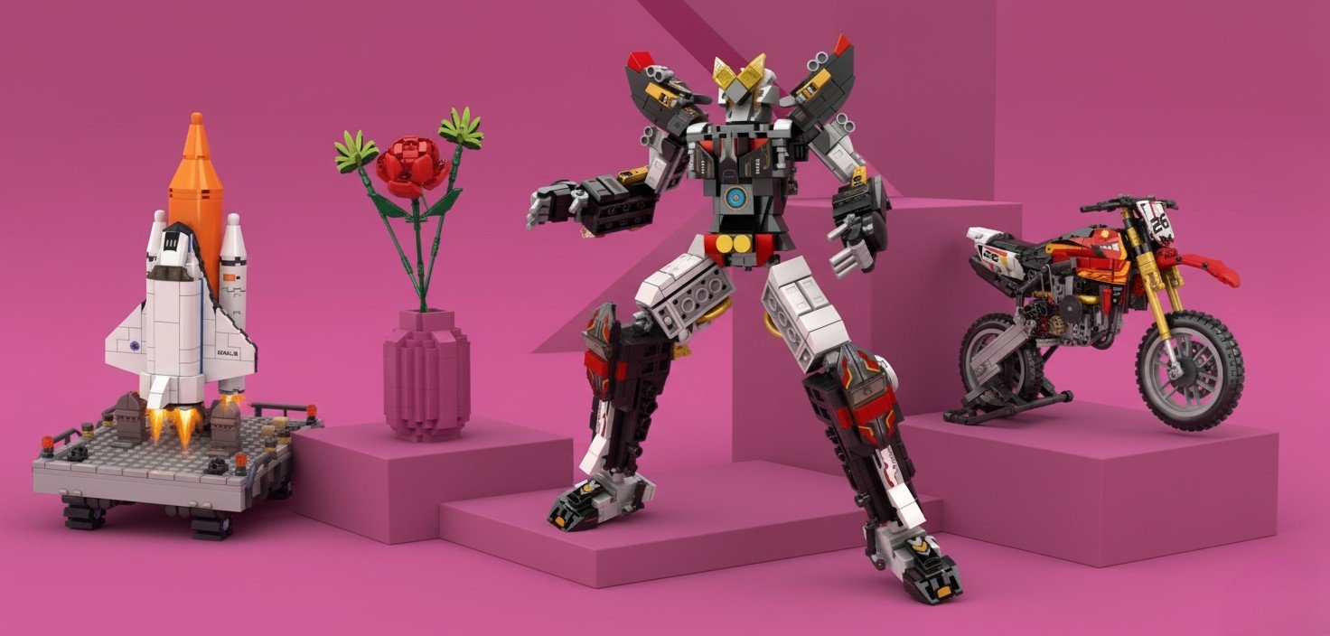 Bloko Loko Robo Helicóptero - Set de Construcción 591 Piezas