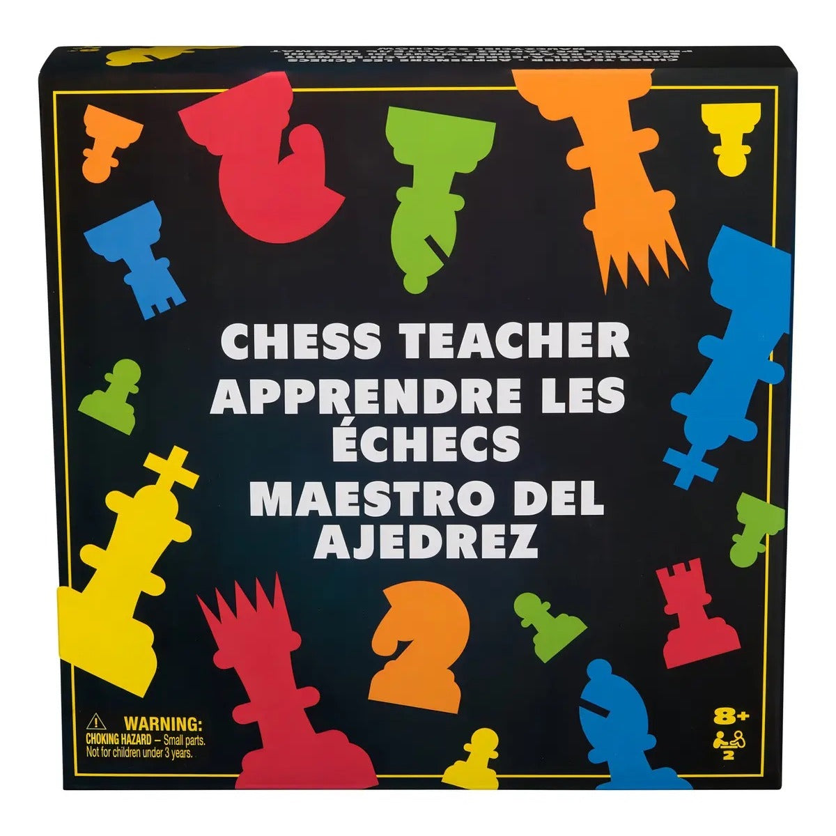 Caja del juego Chess Teacher / Maestro del Ajedrez de Spin Master, para 2 jugadores de 8 años en adelante