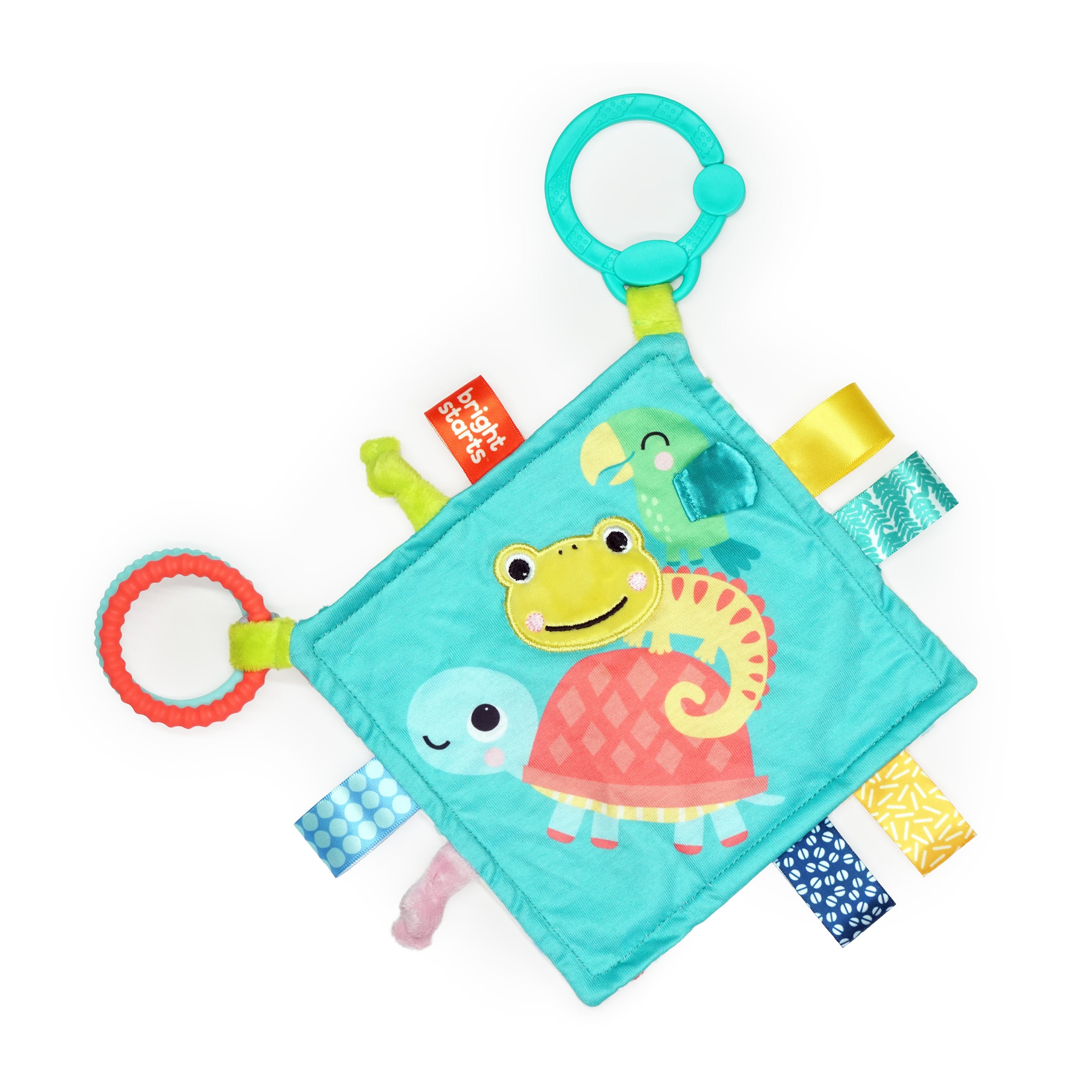 Bright Starts Mantita de Apego Fuzzy Feelies Tropical Trio