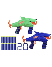Nerf Wild Wolfpack Set de 2 Lanzadores con 20 Dardos