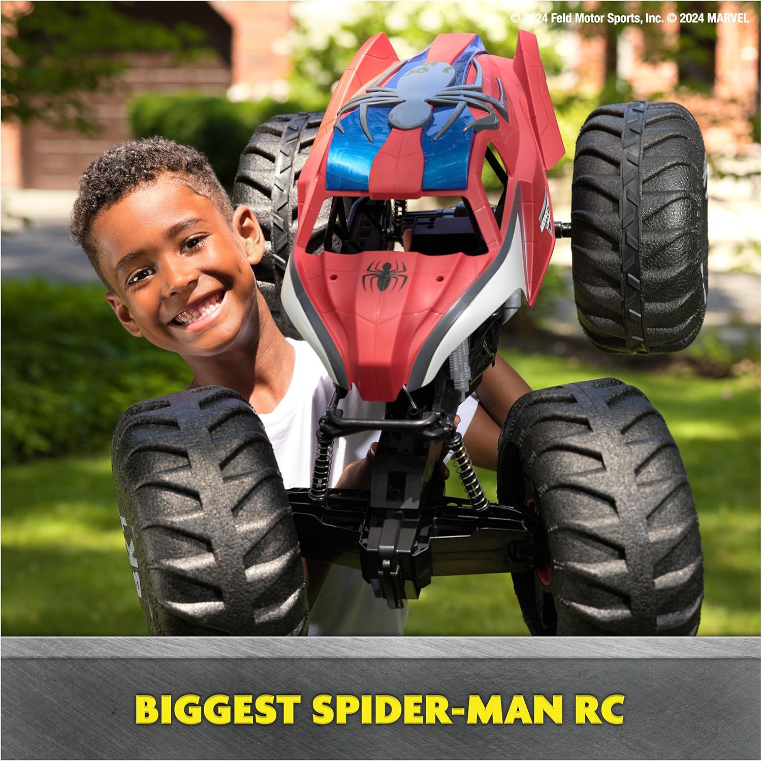 Monster Jam Mega Spider-Man – camión radiocontrol escala 1:6 | 4+ años