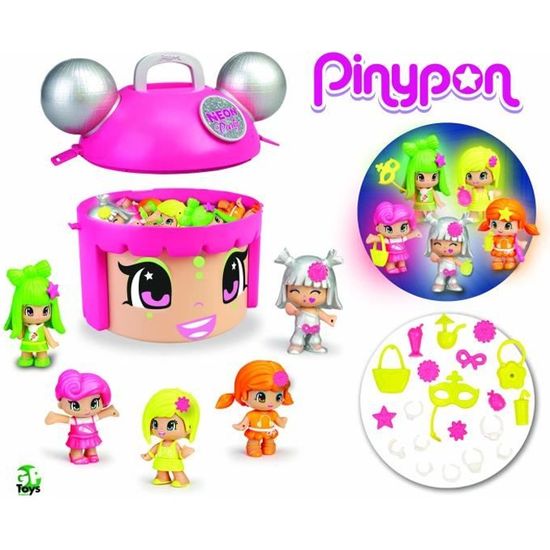 Pinypon Mix & Match Contenedor Fiesta Neón (Neon Party)