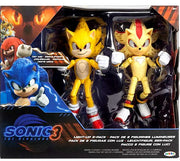 Sonic 3 La Película - Pack 2 Figuras con Luz Super Sonic y Super Shadow 5 pulgadas