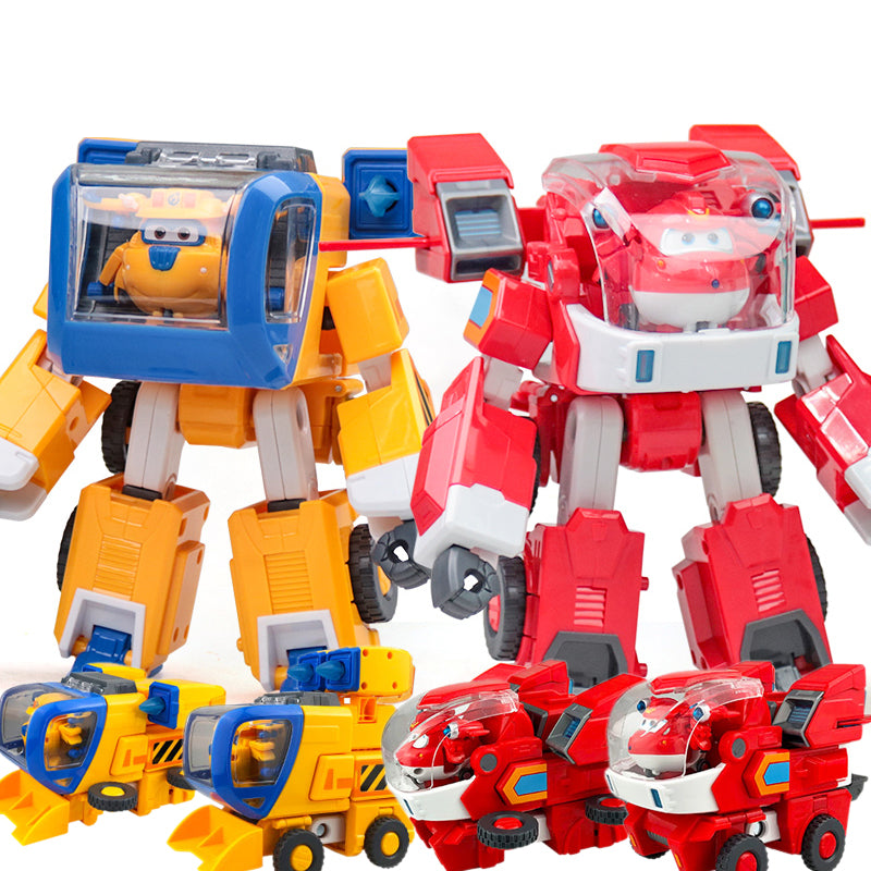 Super Wings Traje de Robot Transformable 2 en 1 Surtido (Super Robot Suit)